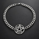 Collier Ras-du-Cou Pentacle au Serpent - Vignette | Médiéfan