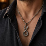 Collier Serpent Infini Ciselé - Vignette | Médiéfan