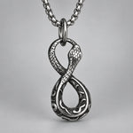 Collier Serpent Infini Ciselé - Vignette | Médiéfan