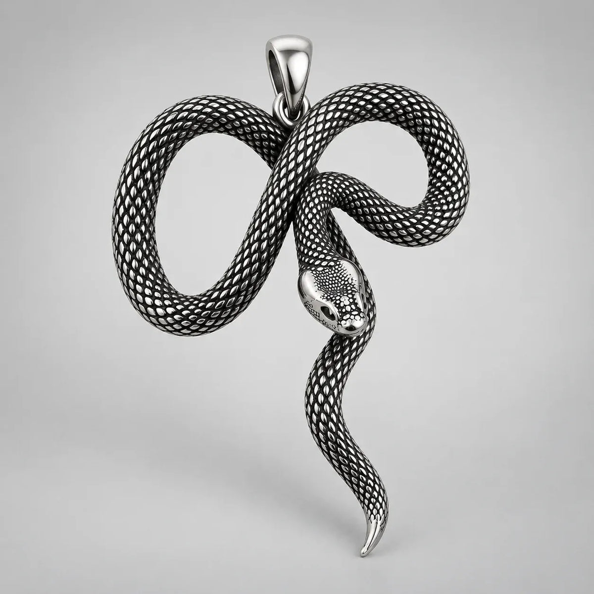 Collier Serpent Noué Pendentif seul
