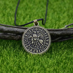 Collier templier pendentif sceau des cavaliers « Sigillum Militum » - Vignette | Médiéfan