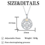 Collier Triple Lune et Nœud de Sorcière - Vignette | Médiéfan
