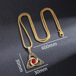 Collier Triquetra à Pierre Rouge - Vignette | Médiéfan