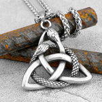 Collier Triquetra aux Deux Serpents - Vignette | Médiéfan