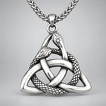 Collier Triquetra aux Deux Serpents - Vignette | Médiéfan