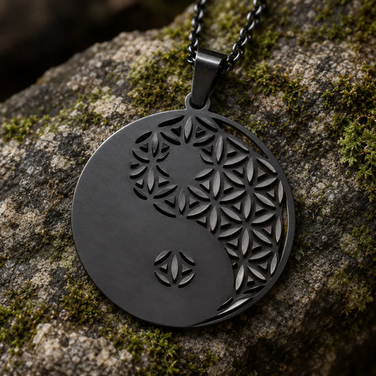 Collier Yin-Yang Fleur de Vie