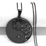 Collier Yin-Yang Fleur de Vie - Vignette | Médiéfan