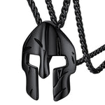 Collier pendentif casque de chevalier spartiate - Vignette | Médiéfan