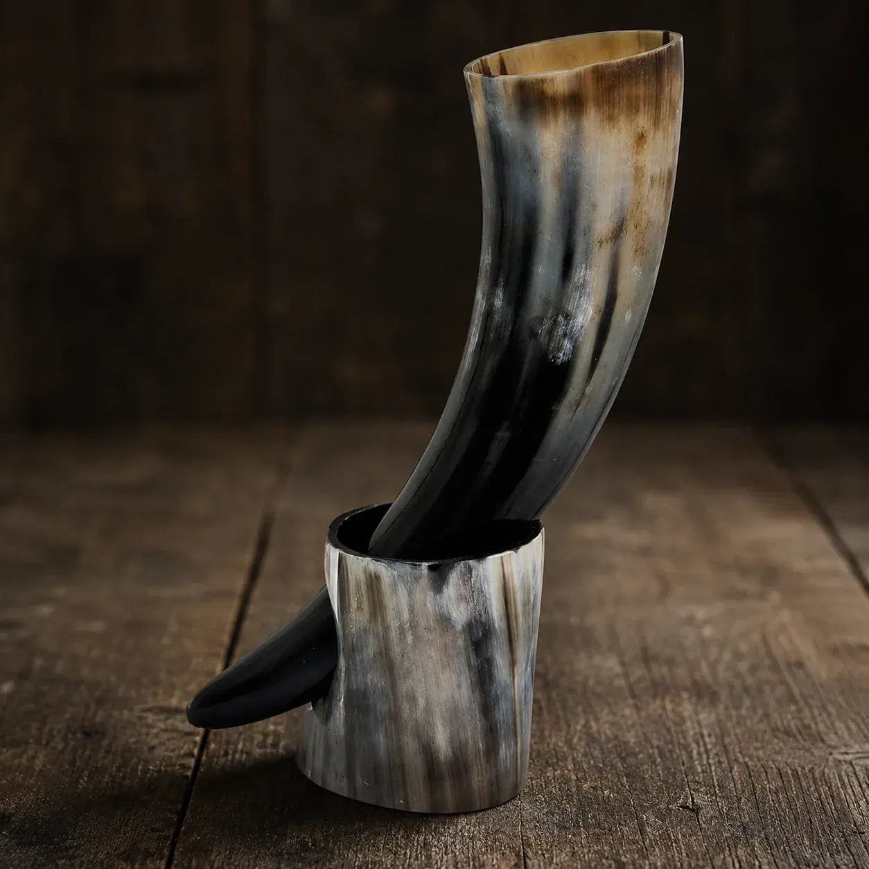 Corne à Boire Viking + Support