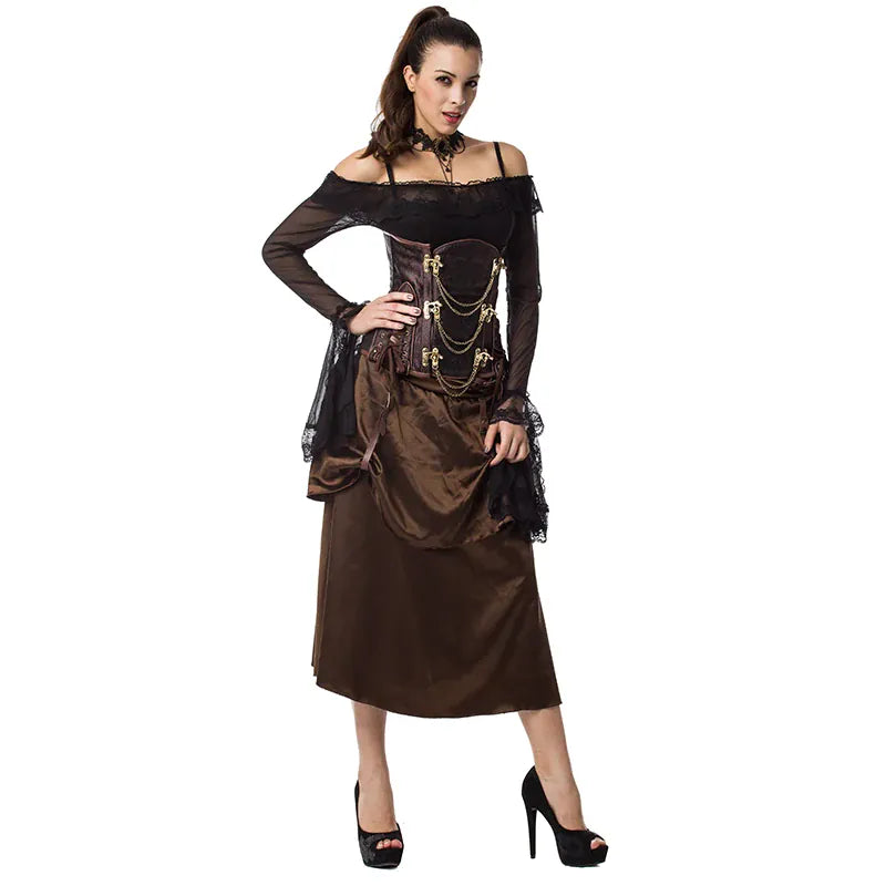 Corset Steampunk à Chaînes