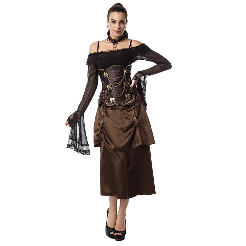 Corset Steampunk à Chaînes