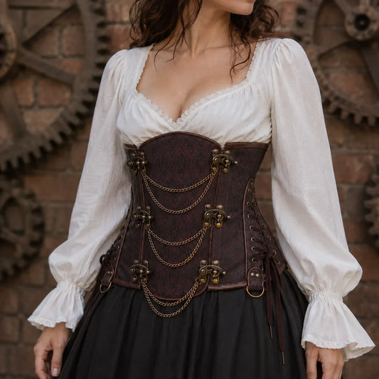 Corset Steampunk à Chaînes