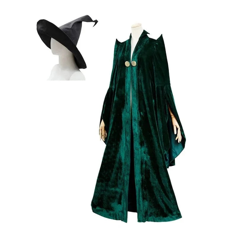 Costume d'école de sorcellerie et de sorcellerie, professeur Mileva McGonagall Poudlard, Robe de président universitaire, Costume d'halloween