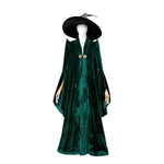 Robe de Sorcière en Velours Émeraude & Chapeau - Vignette | Médiéfan