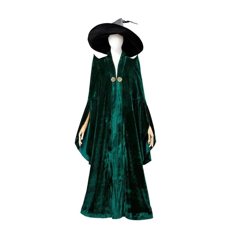 Costume d'école de sorcellerie et de sorcellerie, professeur Mileva McGonagall Poudlard, Robe de président universitaire, Costume d'halloween
