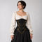 Corset steampunk a chaines noir porte - Mediefan