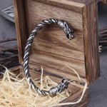 Jonc Viking Têtes de Dragon Torsadé - Vignette | Médiéfan