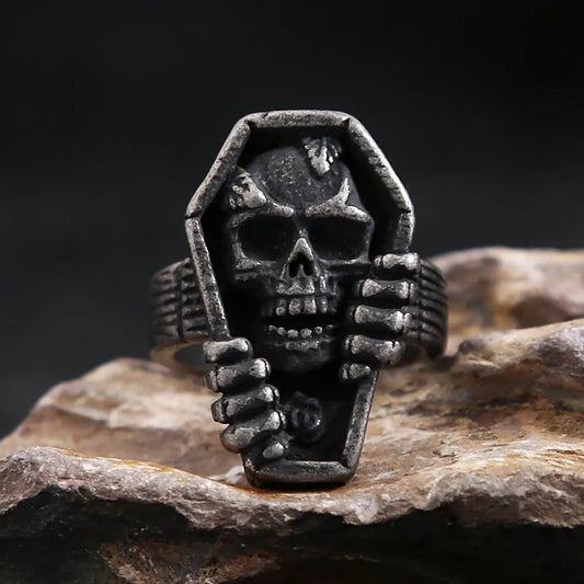 Egyptian Stainless Steel Ankh Finger Rings For Men Women Punk Hip Hop Cross Ring Fashion Jewelry Accessories Gifts Dropshipping Style D1 / 7