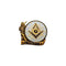 Épingles à revers multi- maçonniques gratuites et acceptées, boussole templier et broche carrée, Badges cadeaux avec pochette papillon 1