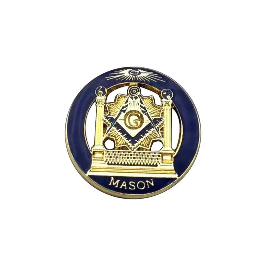 Épingles à revers multi- maçonniques gratuites et acceptées, boussole templier et broche carrée, Badges cadeaux avec pochette papillon 12