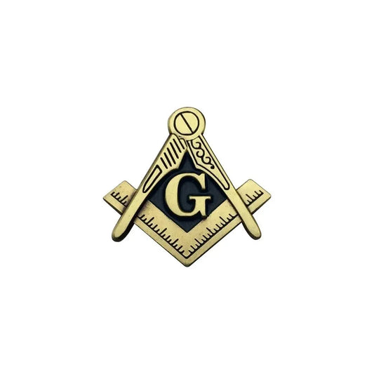 Épingles à revers multi- maçonniques gratuites et acceptées, boussole templier et broche carrée, Badges cadeaux avec pochette papillon 18