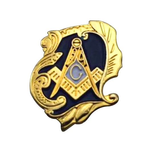 Épingles à revers multi- maçonniques gratuites et acceptées, boussole templier et broche carrée, Badges cadeaux avec pochette papillon 2