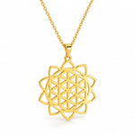 Collier Fleur de Vie Couronne de Pétales - Vignette | Médiéfan
