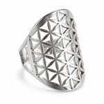 Bague Treillis Fleur de Vie Ajourée - Vignette | Médiéfan