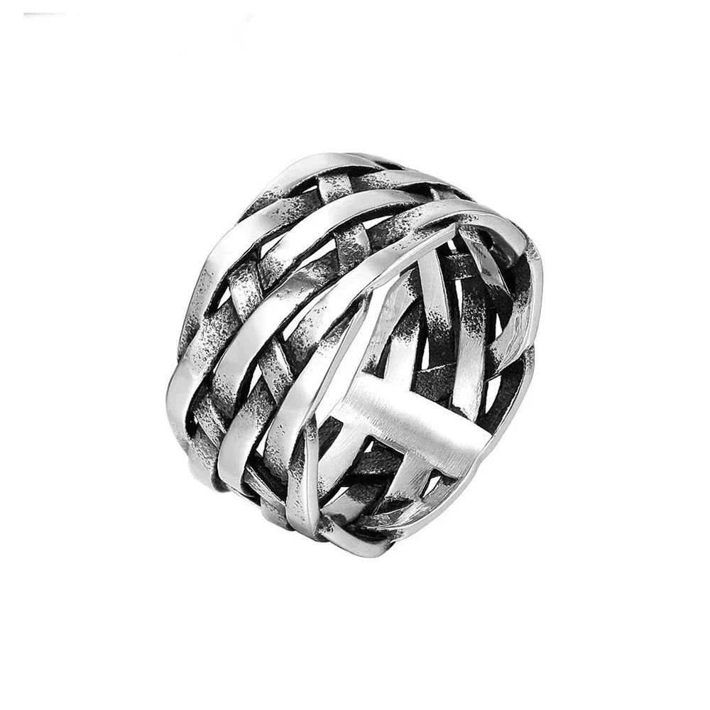 Fashion Polished Stainless Steel Rings For Men Women Classic Simple Square Finger Ring Wedding Party Jewelry Gifts Dropshipping Style F4 / 7