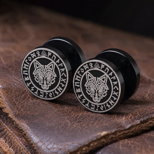 Faux Plugs Loup Nordique