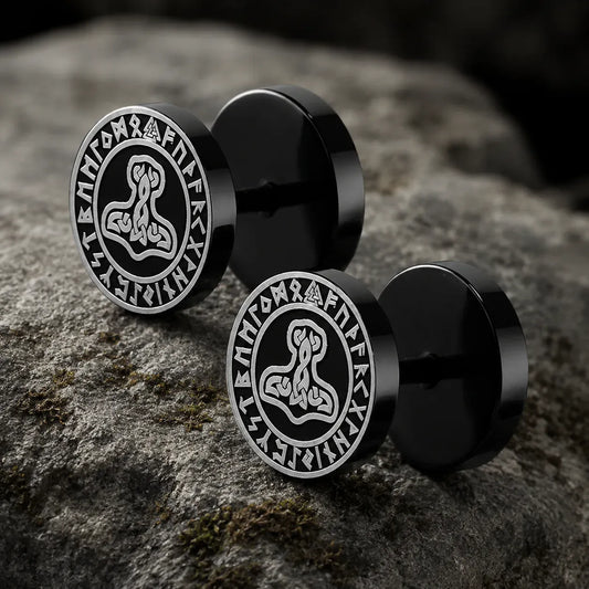 Faux Plugs Mjölnir Noir