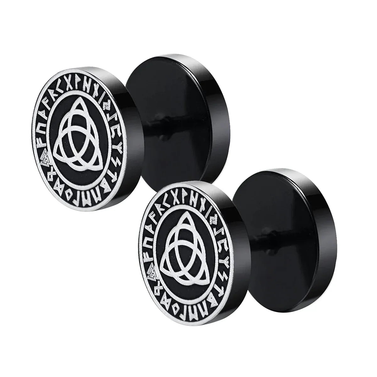 Faux Plugs Triquetra Noir