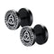 Faux Plugs Triquetra Noir