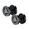 Faux Plugs Valknut Noir