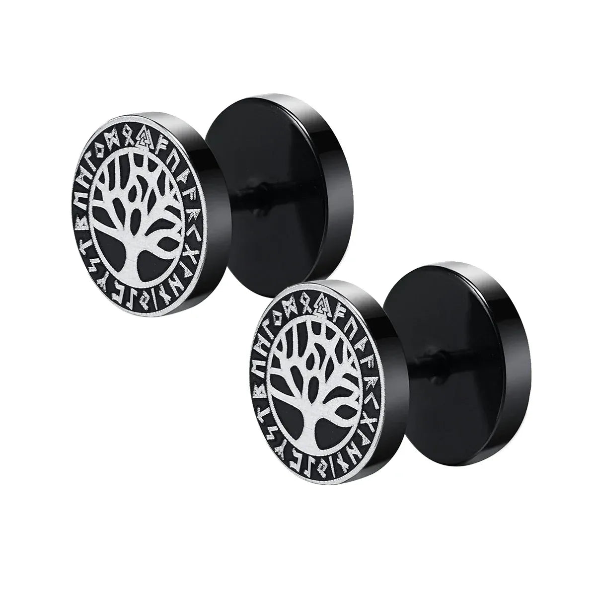 Faux Plugs Yggdrasil Noir
