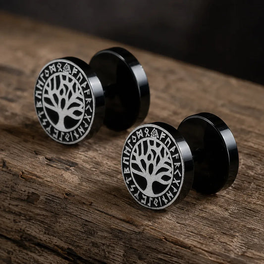Faux Plugs Yggdrasil Noir