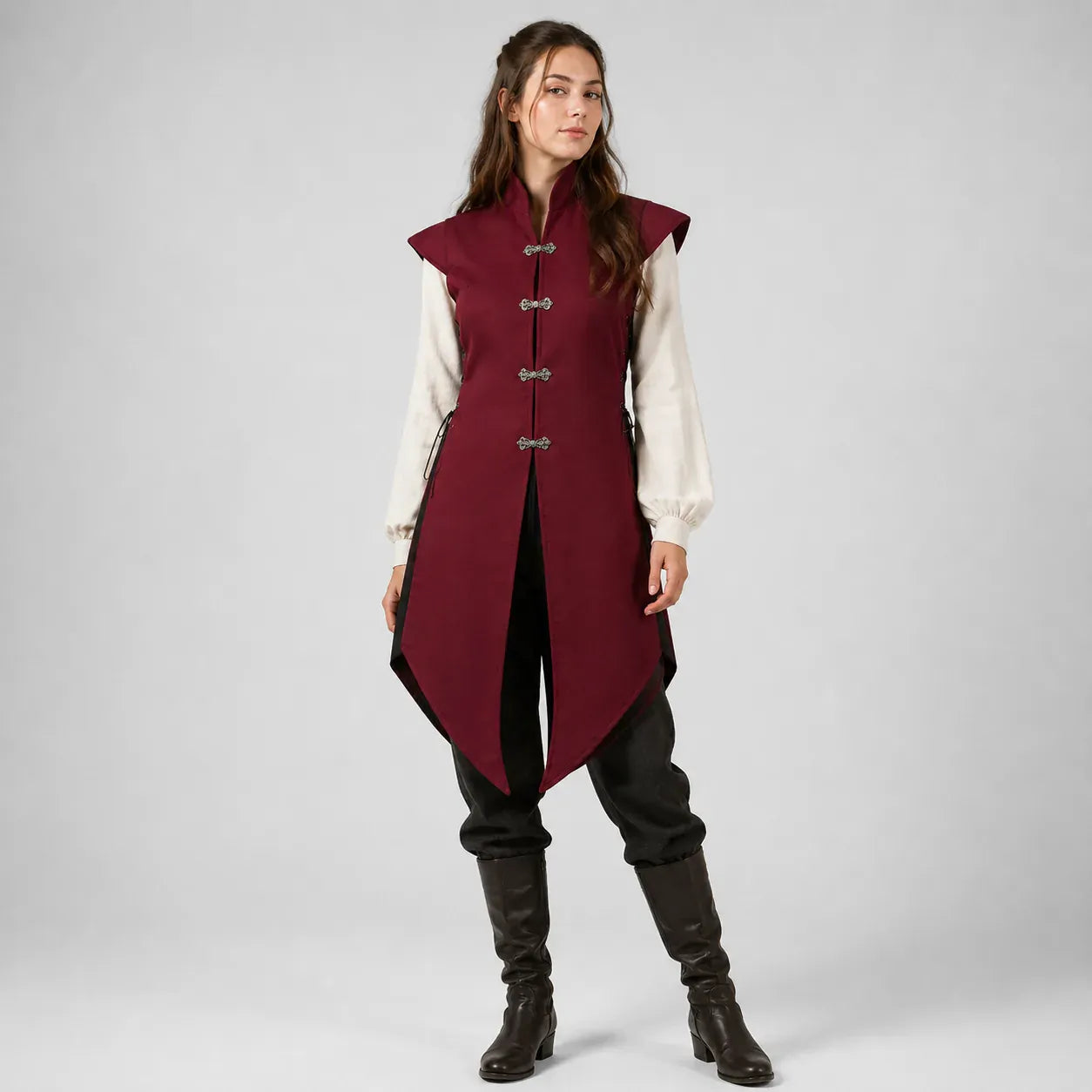 Gilet Long de Noble Bordeaux / Femme / M