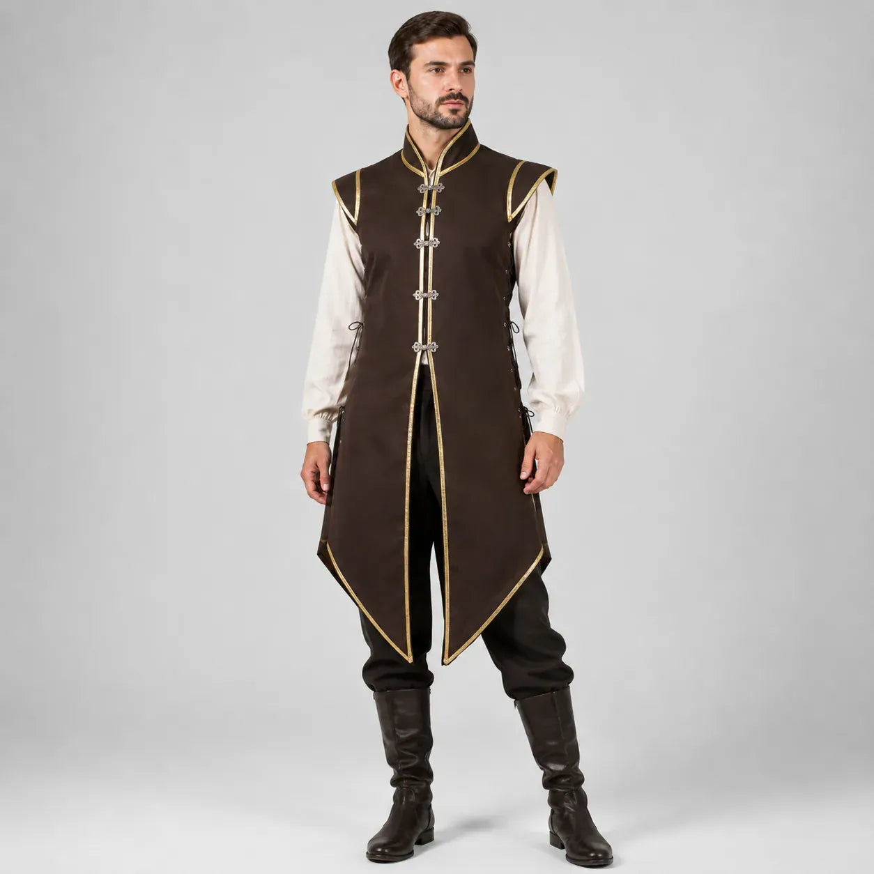 Gilet Long de Noble Marron / Homme / M