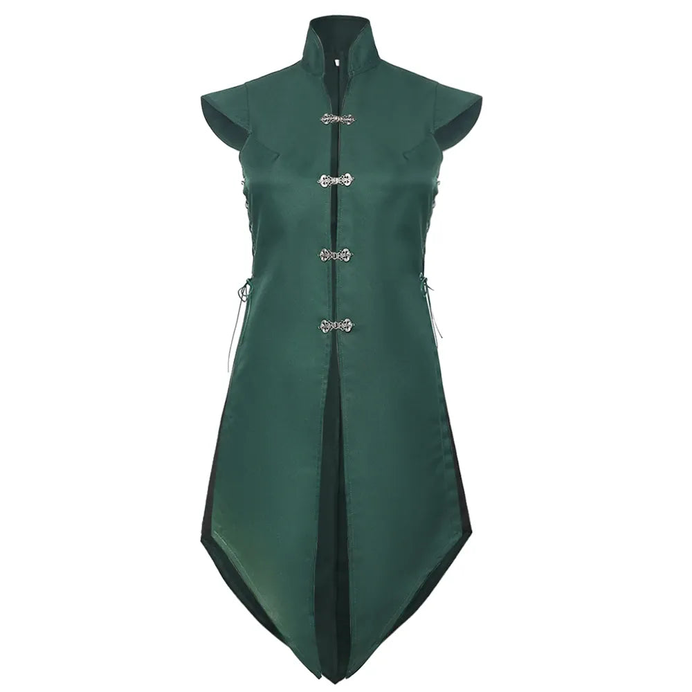 Gilet Long de Noble Vert — coupe femme / M