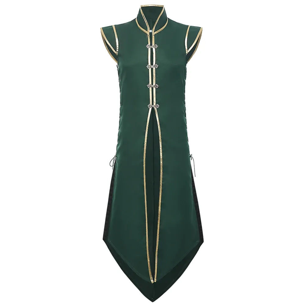 Gilet Long de Noble Vert — coupe homme / M