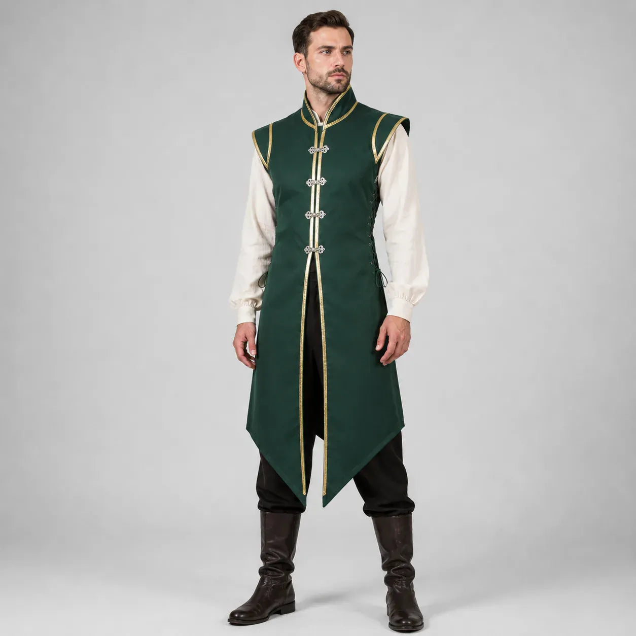 Gilet Long de Noble Vert / Homme / M