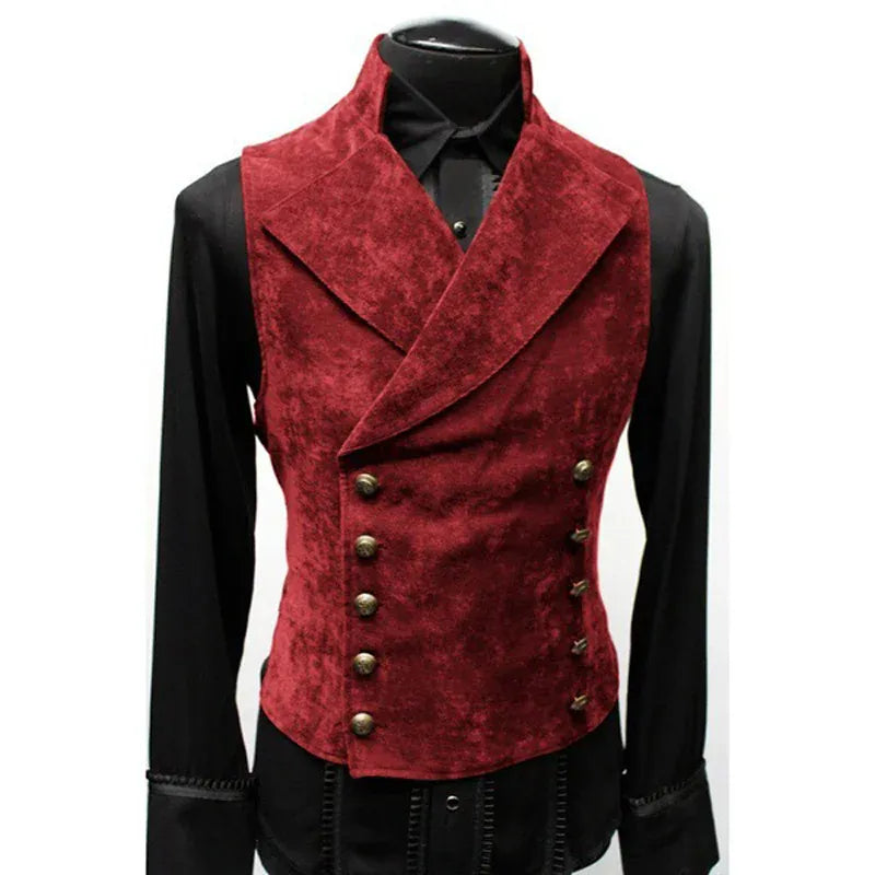 Gilet Victorien à Double Boutonnage