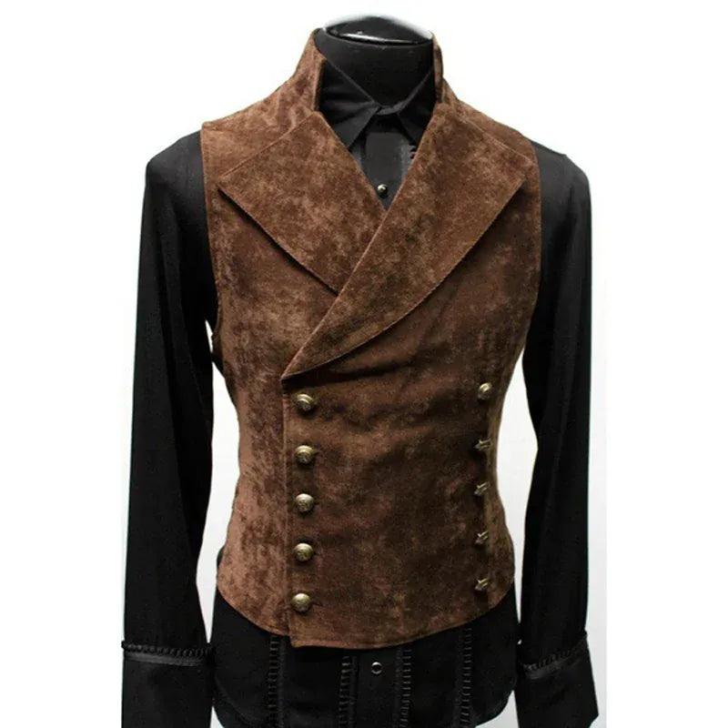 Gilet Victorien à Double Boutonnage