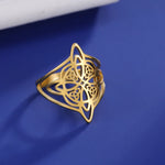 Grande Bague Nœud de Sorcière Ajourée - Vignette | Médiéfan