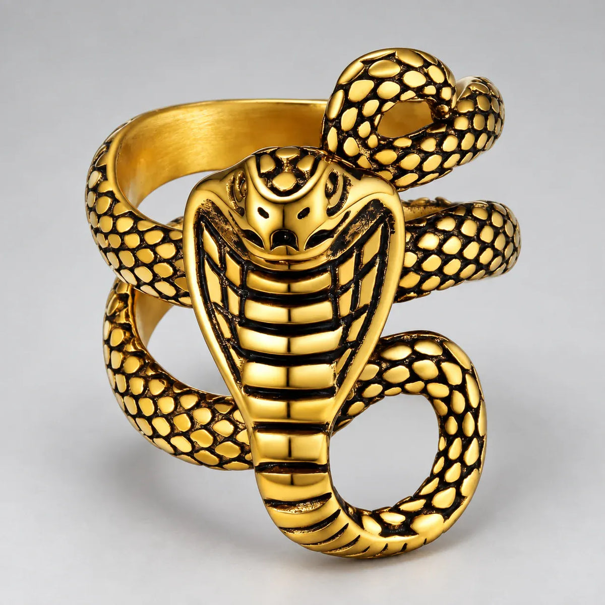 Bague Cobra Royal Enroulé — Doré