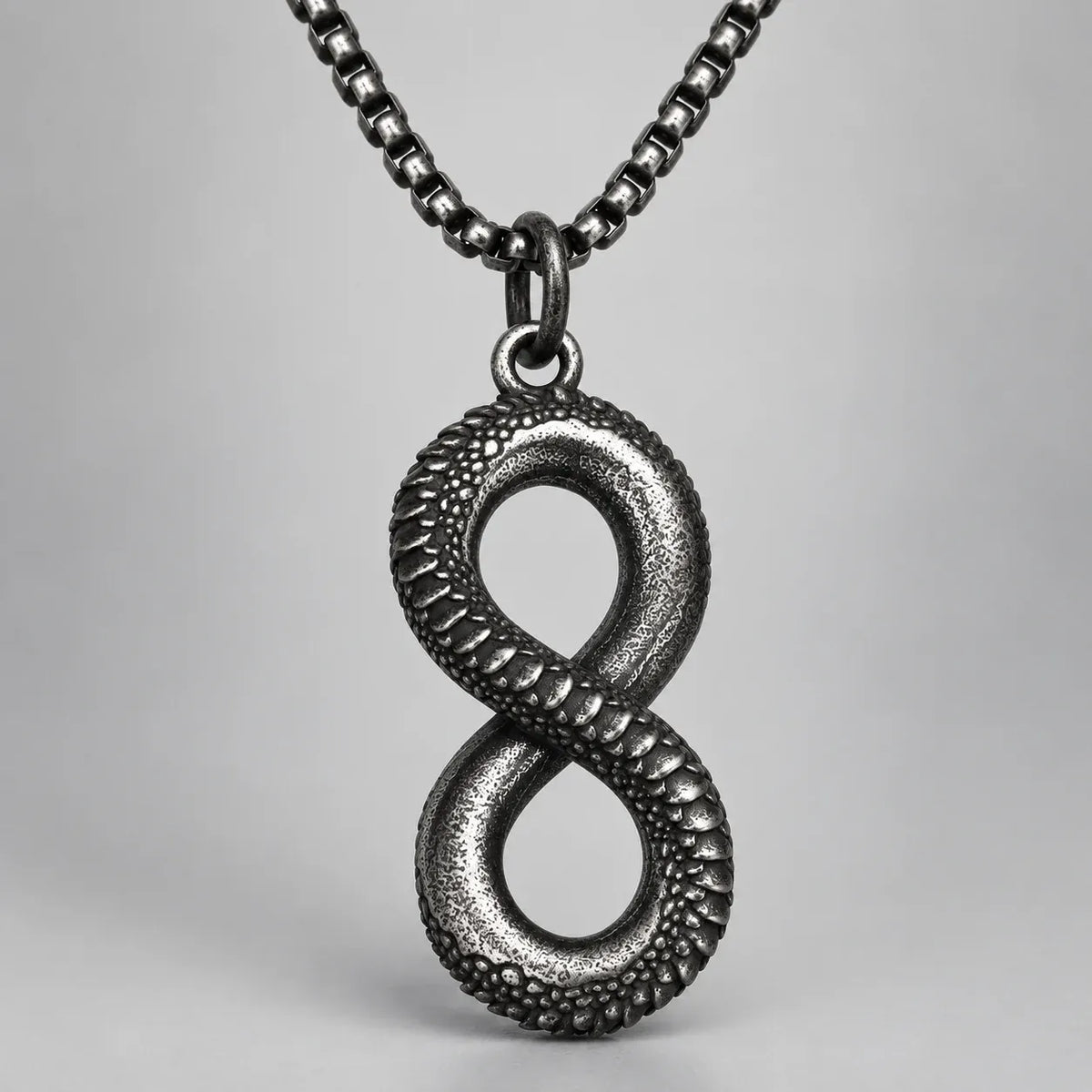 Collier Serpent Infini Massif Chaîne 60 cm