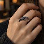 Bague Serpent Pavé Noir - Vignette | Médiéfan