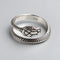 Bague Serpent Spirale Double Tour sur fond clair