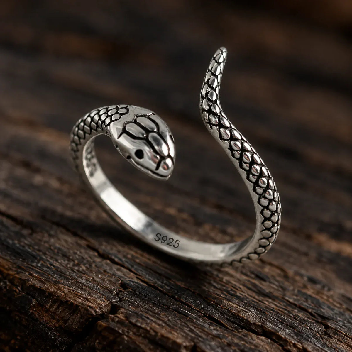 Bague Serpent à Queue Dressée