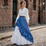 Jupe Victorienne à Drapé Asymétrique - Vignette | Médiéfan